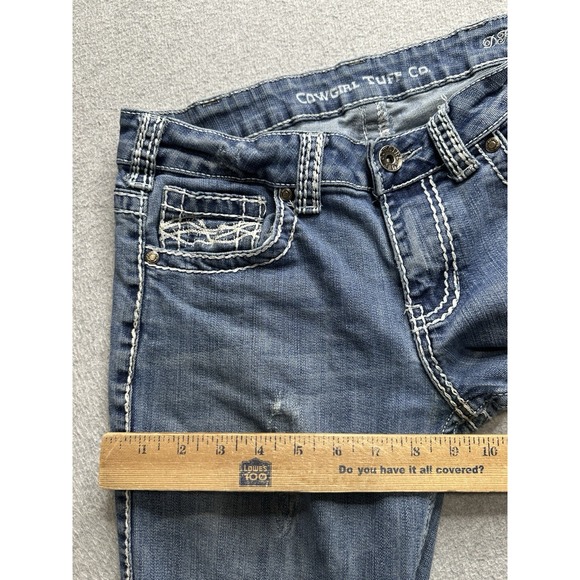 Cowgirl Tuff Jeans Womens 29 Blue Denim Bootcut Cowgirl Western Normcore Ladies* - Picture 11 of 14